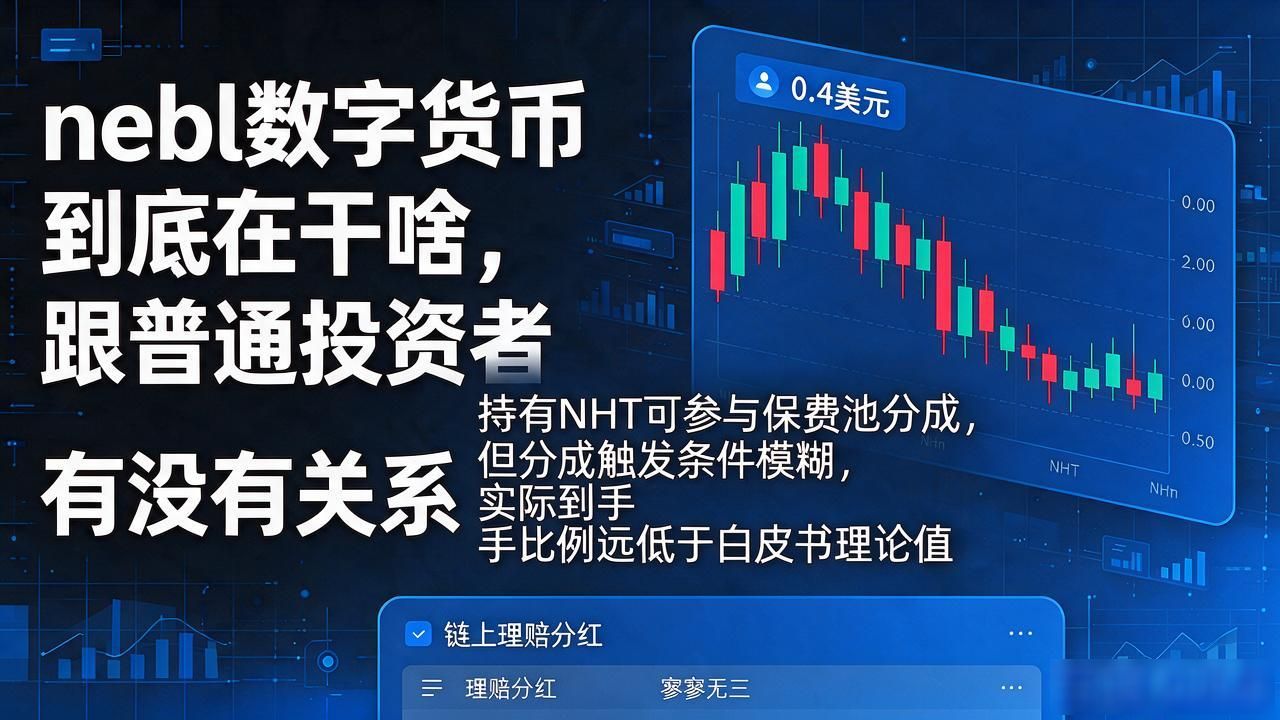 NEBL项目NFT再保险底层逻辑分析_NHT代币持有分红实际收益评估_nebl 数字货币