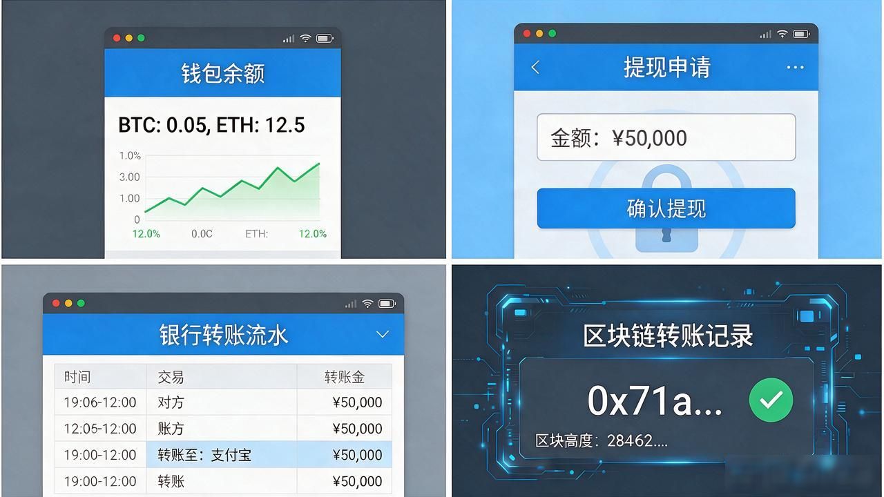截屏交易所资产页保存证据_数字货币截屏_截图数字货币交易凭证