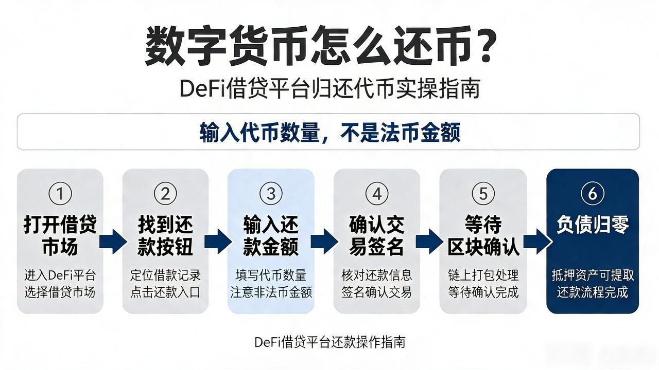数字货币怎么还币_Aave还币流程详解_DeFi借贷平台还款操作指南